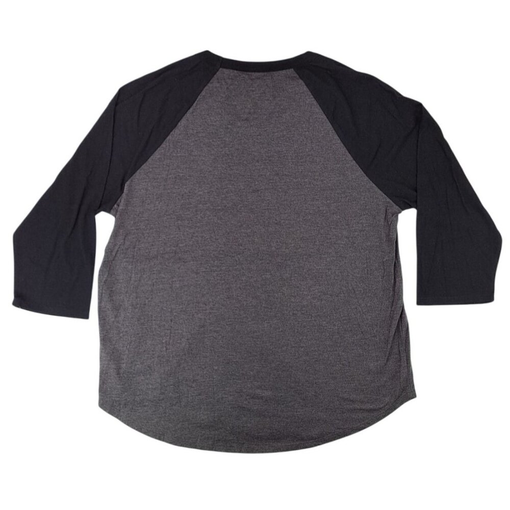 Chaser Baseball Raglan Shirt Black Grey All The Good Things Women XL Graphic - Picture 2 of 6